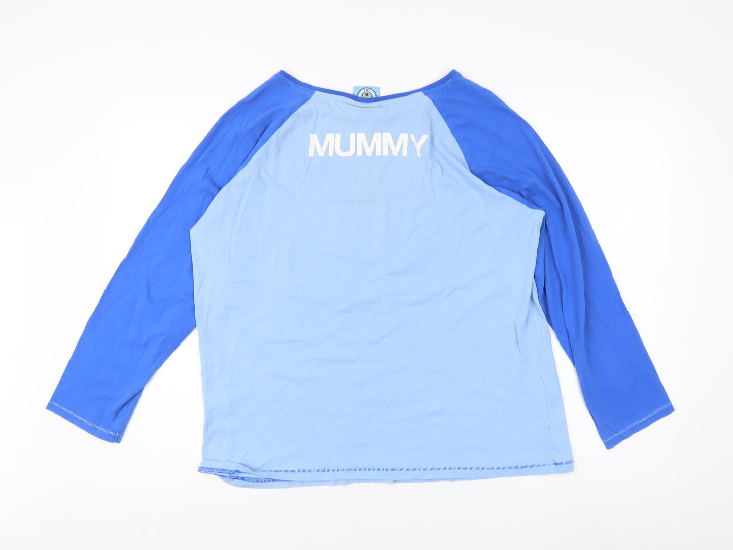 Manchester City Women's Blue Ringer T-Shirt, Size 12