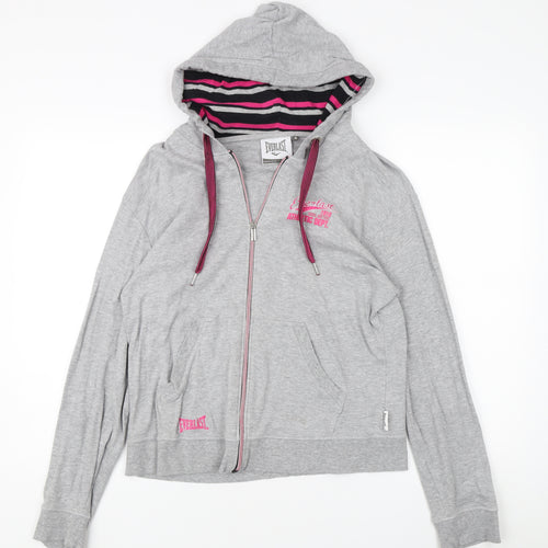 Everlast Women's Grey Full Zip Hoodie, UK 16 - Athletic & Trendy