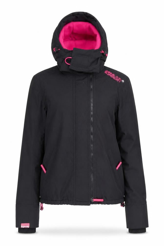 Superdry Women's Black Windbreaker Jacket 2XS