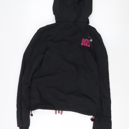 Superdry Women's Black Windbreaker Jacket 2XS