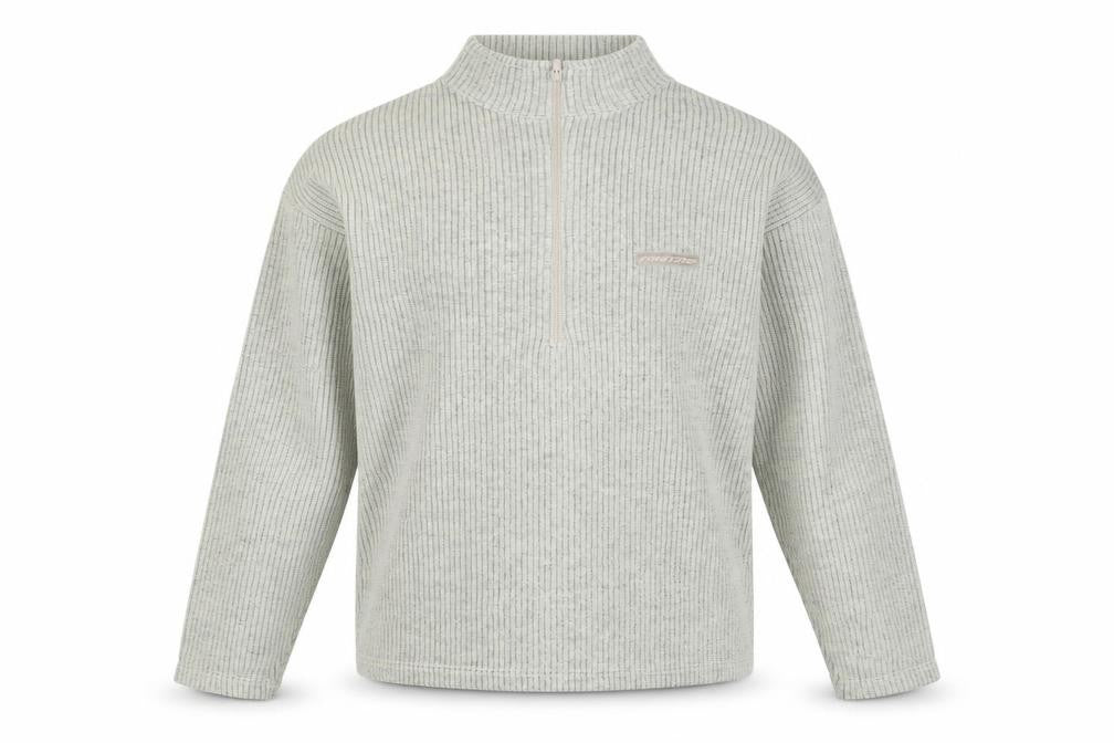Front view of Firetrap Men's Beige Pullover Knit Sweater M