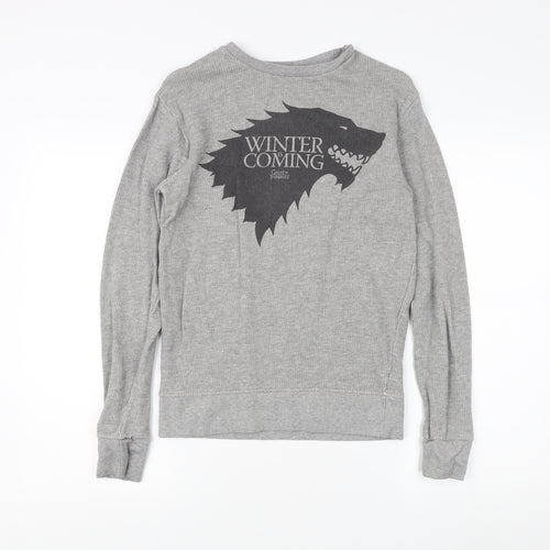 Game of Thrones Men's Grey Small Pullover Sweatshirt