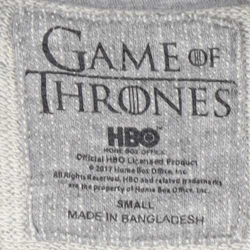 Game of Thrones Men's Grey Small Pullover Sweatshirt