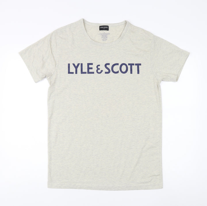 Lyle & Scott Beige Men's M T-Shirt - New Logo Style