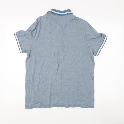 Ted Baker Men's Blue Polo Shirt L Short Sleeve