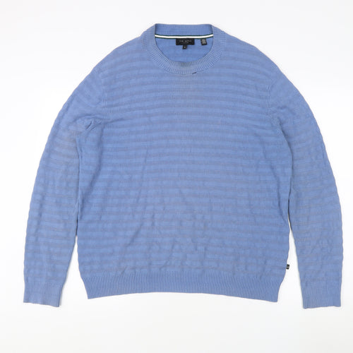 Ted Baker Men’s Blue Pullover Jumper, Medium