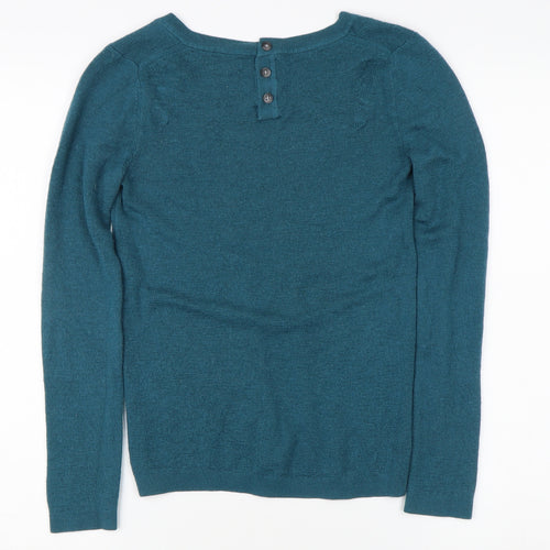 Banana Republic Women's Blue V-Neck Pullover Jumper S