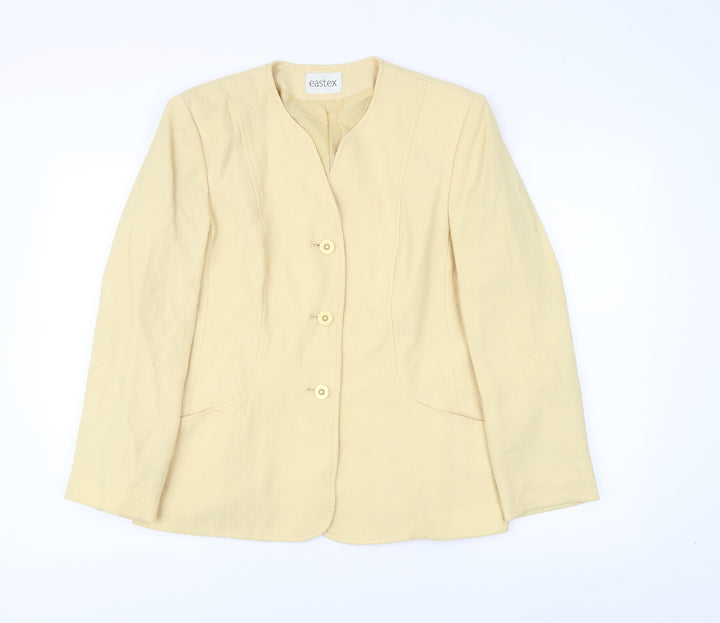 Eastex Beige Blazer Women Size 14 Business Classic