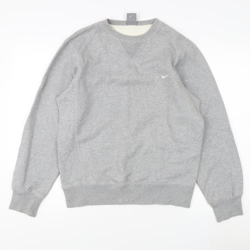 Nike Men's Grey Pullover Sweatshirt - Size S