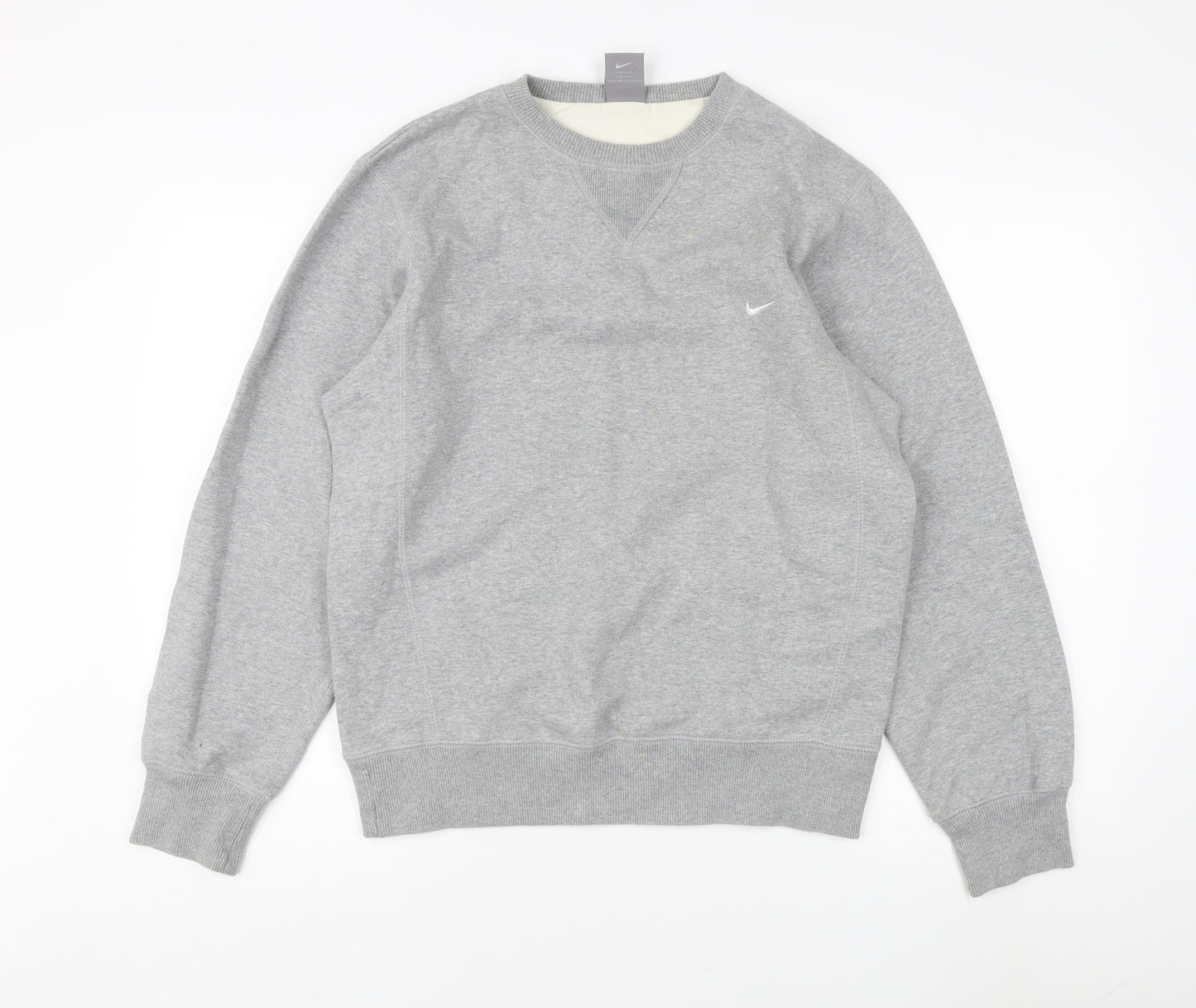 Nike Men's Grey Pullover Sweatshirt - Size S