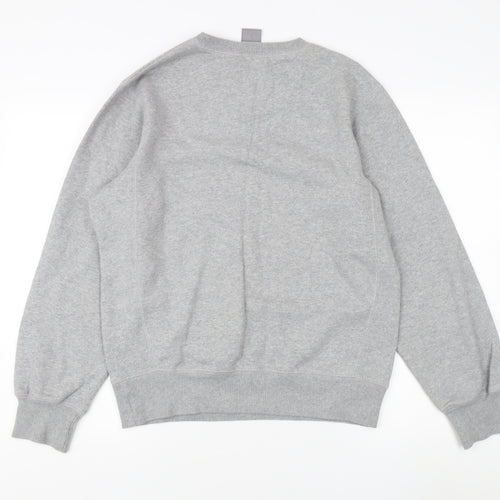Nike Men's Grey Pullover Sweatshirt - Size S