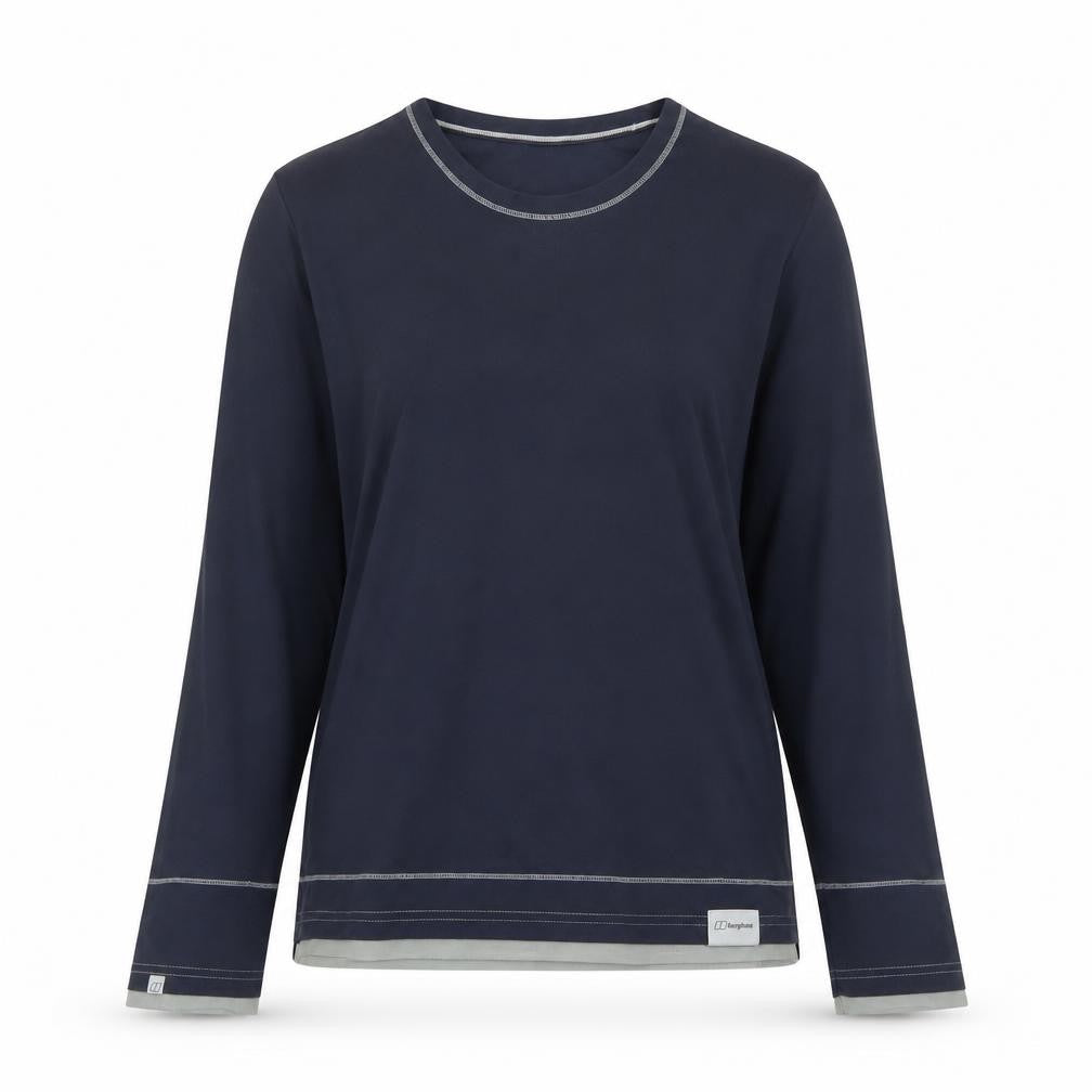 Berghaus Women's Blue Long Sleeve Crew T-Shirt - Size 12