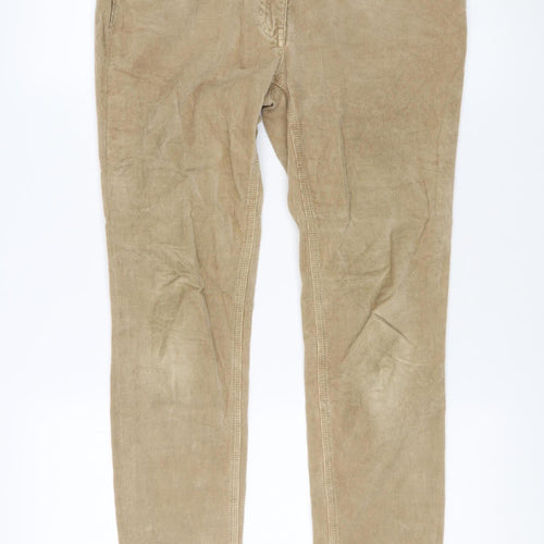 Tommy Hilfiger Women's Beige Corduroy Trousers, Size 6