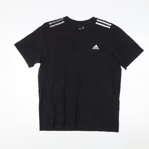 Adidas Men's Black M T-Shirt, Short Sleeve, Crew Neck