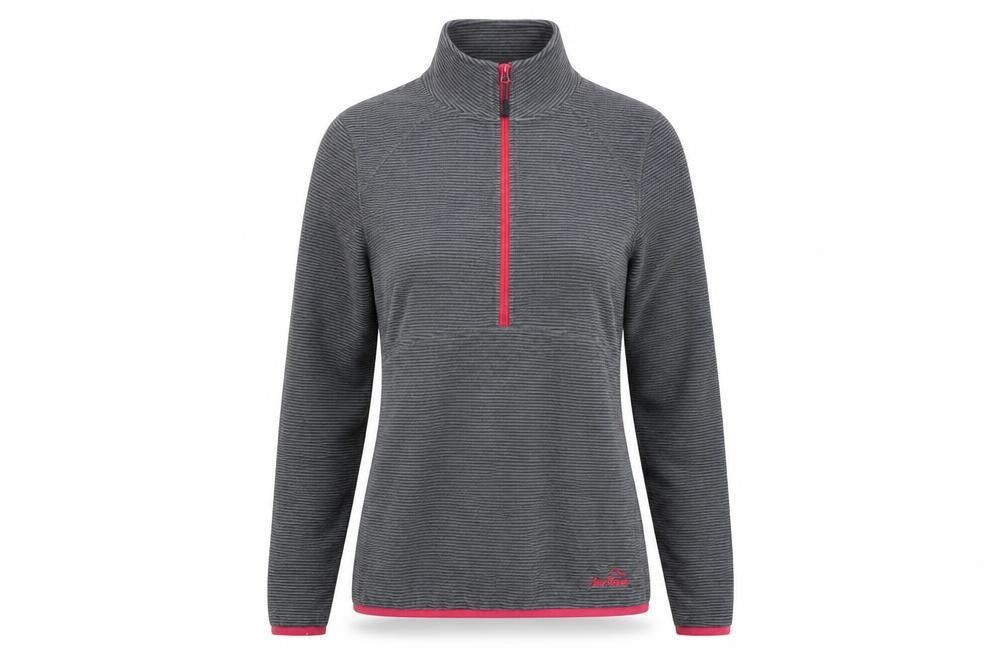 Front view of Peter Storm Women's Grey Henley Sweatshirt, size 12