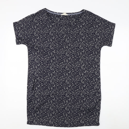 White Stuff Women's Blue Floral T-Shirt, Size 10