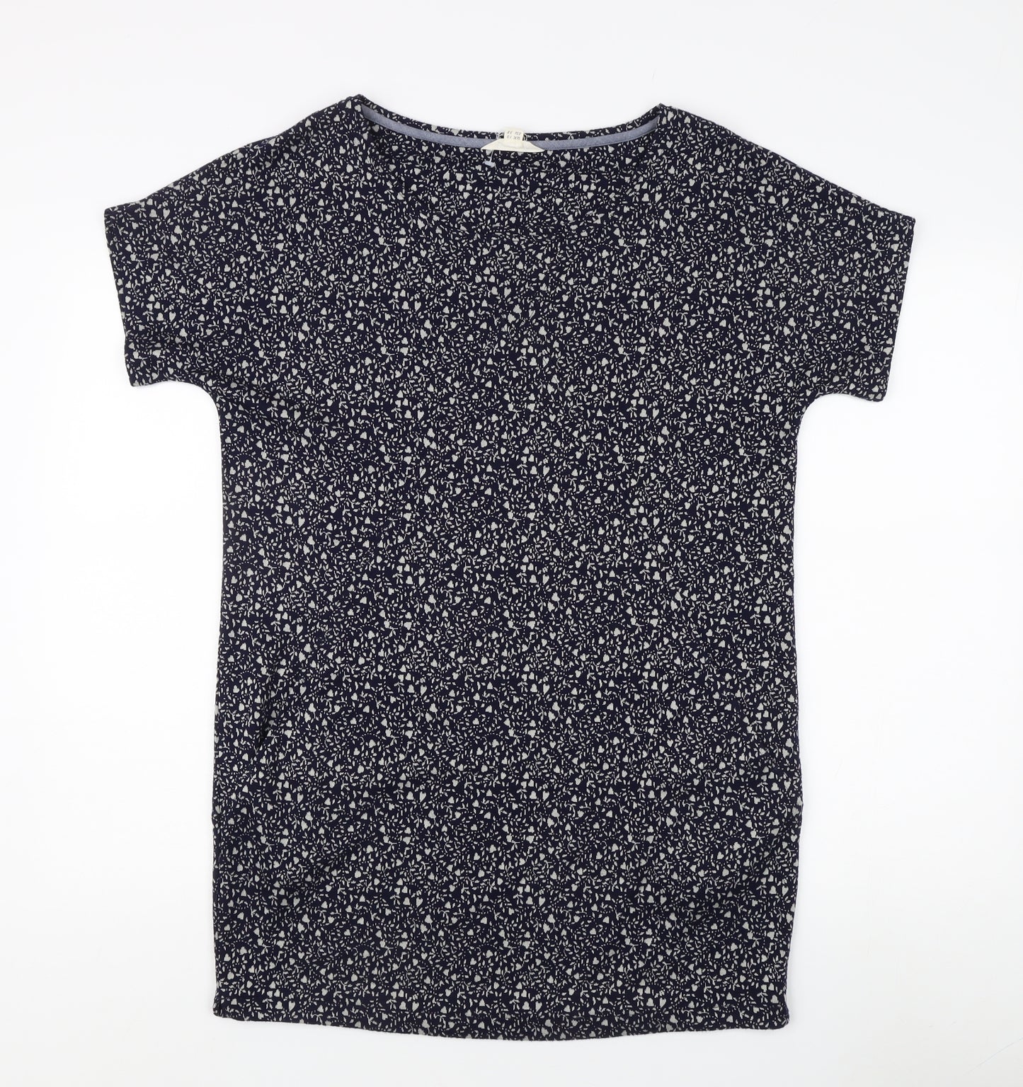 White Stuff Women's Blue Floral T-Shirt, Size 10