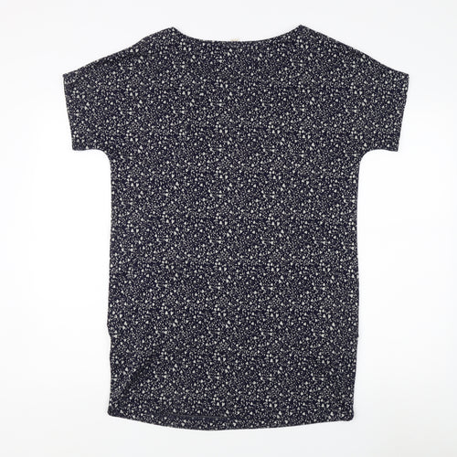 White Stuff Women's Blue Floral T-Shirt, Size 10