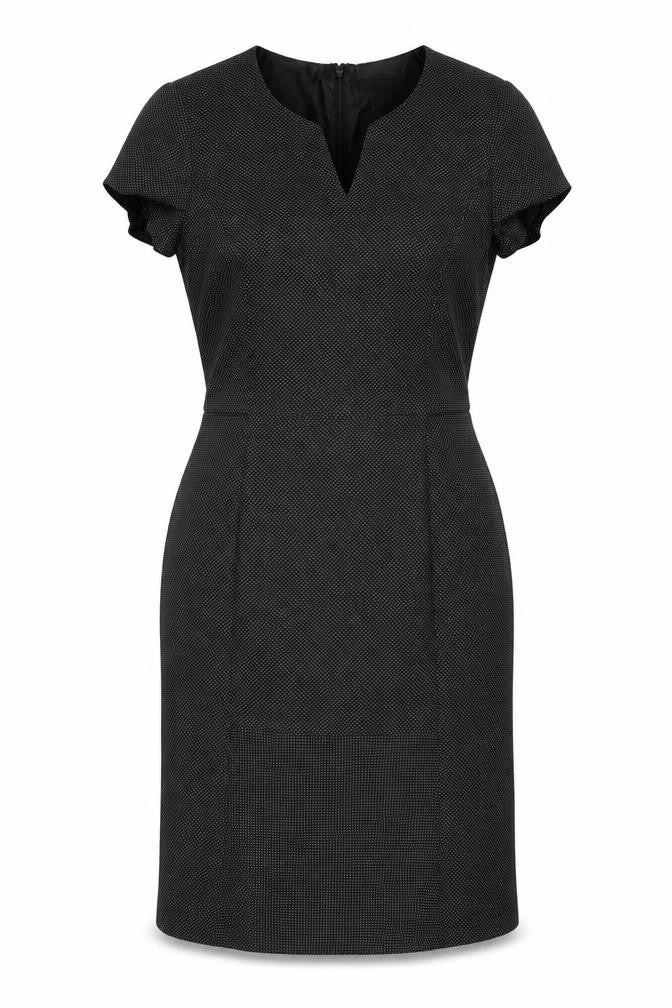 Front view of Long Tall Sally Women's Black Sheath Dress, size 14