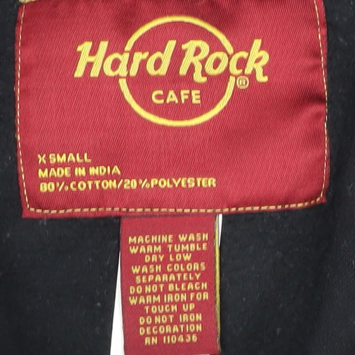 Hard Rock Cafe Unisex Black XS Pullover Hoodie