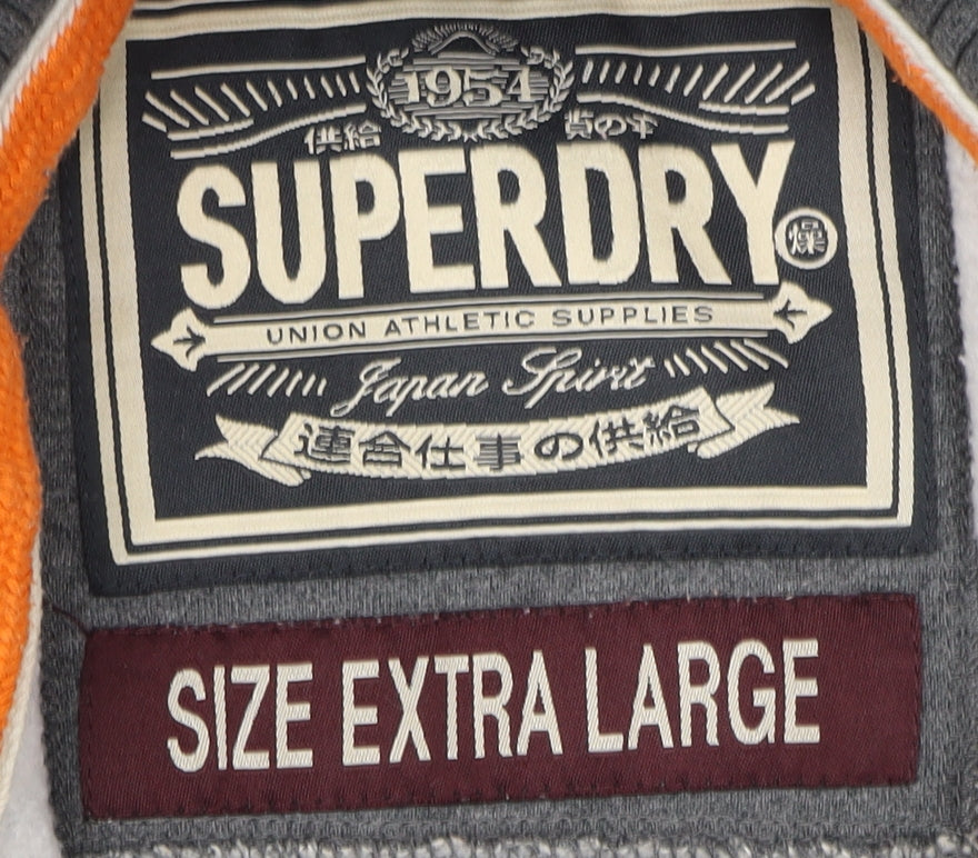 Superdry Men's Grey Henley Sweatshirt XL