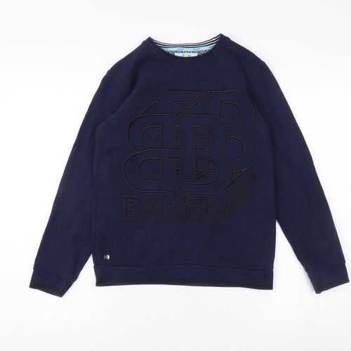 Baker by Ted Baker Boys Blue Pullover Sweatshirt 11-12Y