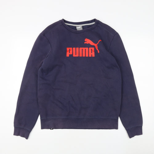 Puma Men's Blue S Pullover Sweatshirt Logo