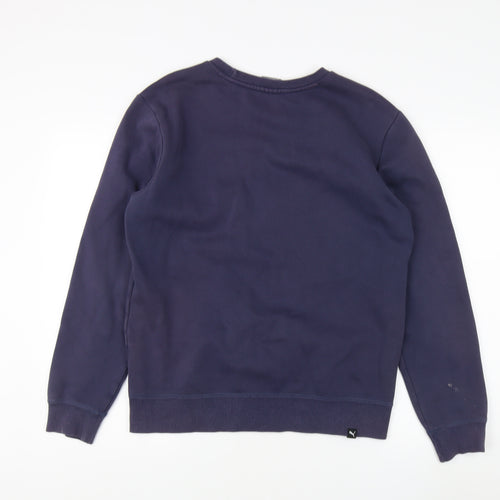Puma Men's Blue S Pullover Sweatshirt Logo