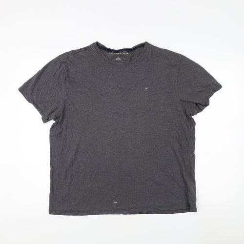 Tommy Hilfiger Men's Grey L Crew Neck T-Shirt