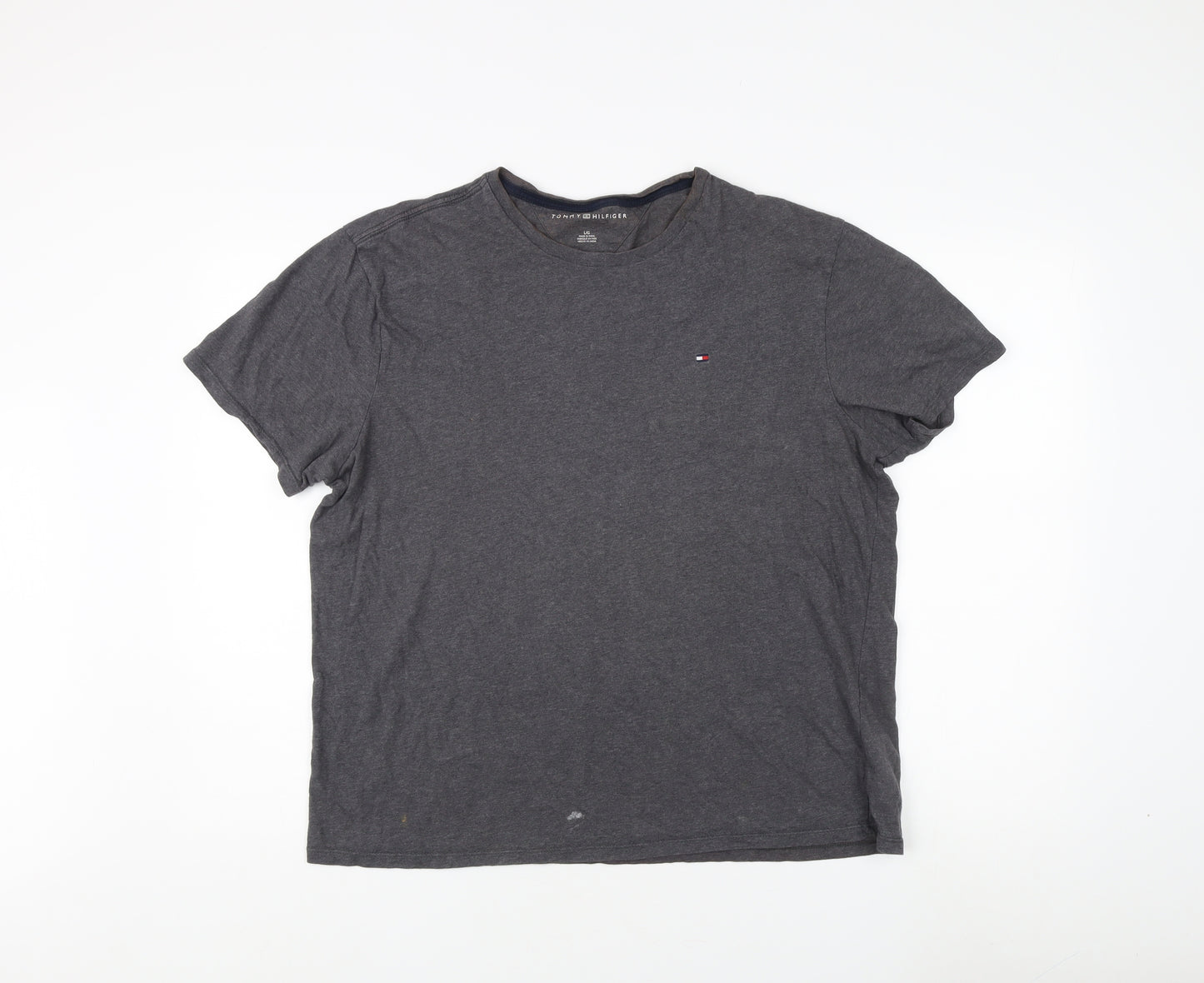 Tommy Hilfiger Men's Grey L Crew Neck T-Shirt