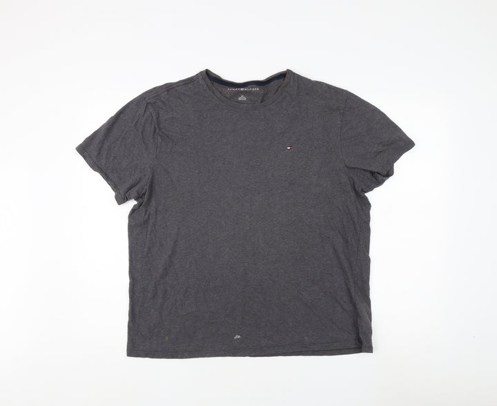 Tommy Hilfiger Men's Grey L Crew Neck T-Shirt