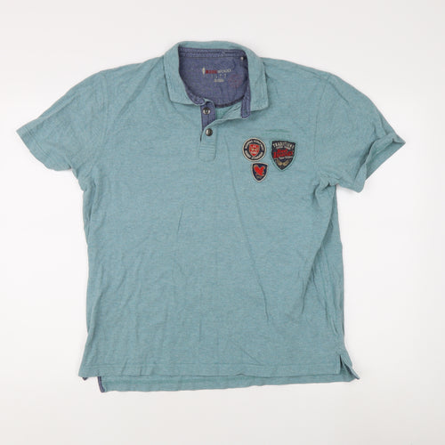 Redwood Men's Blue Polo Shirt L Size