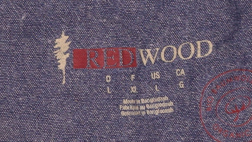 Redwood Men's Blue Polo Shirt L Size