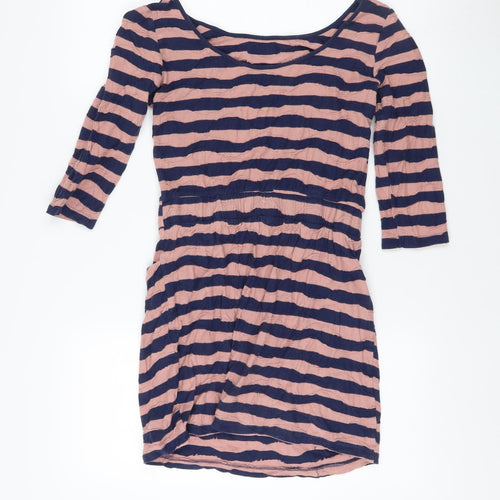 Limited Collection Women's Striped Shift Dress, Size 8, Multicoloured