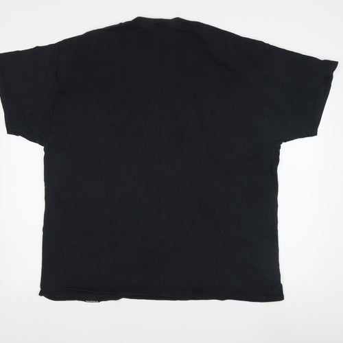 Chlorine Men's Black Crew Neck T-Shirt 2XL with Logo