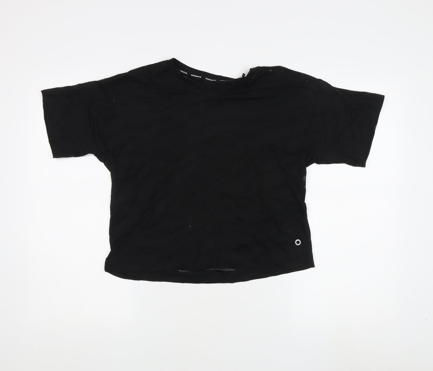 Marks and Spencer Women's Black T-Shirt, Size 6, Breathable