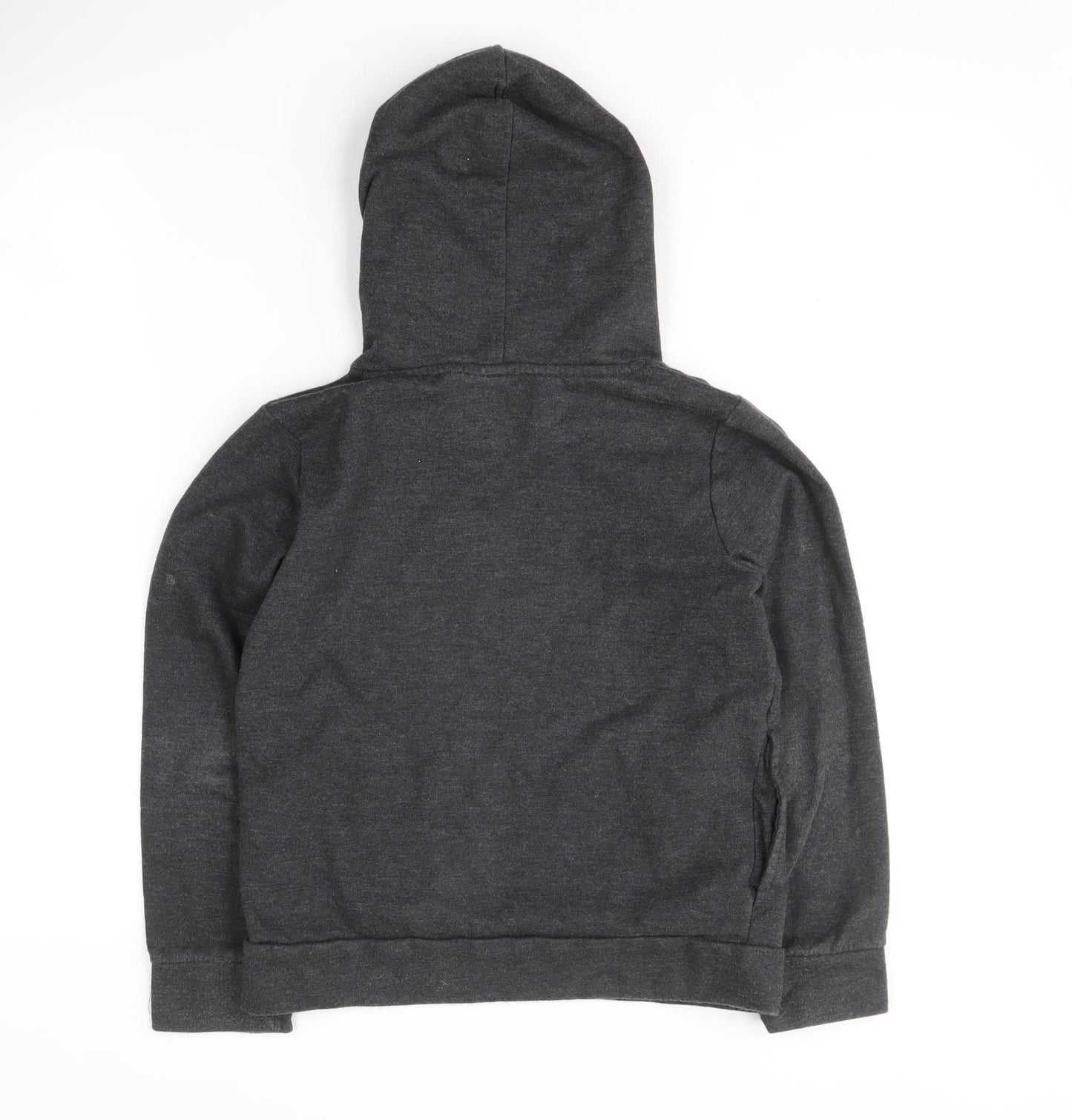 Puma Girls Black Logo Hoodie, 12-13 Years, Pullover Style