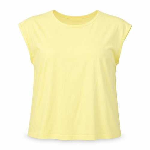 Laura Ashley Women's Yellow Sleeveless T-Shirt XL