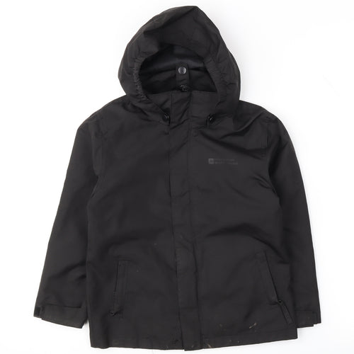 Mountain Warehouse Boys' Black Hooded Jacket 5-6 Years