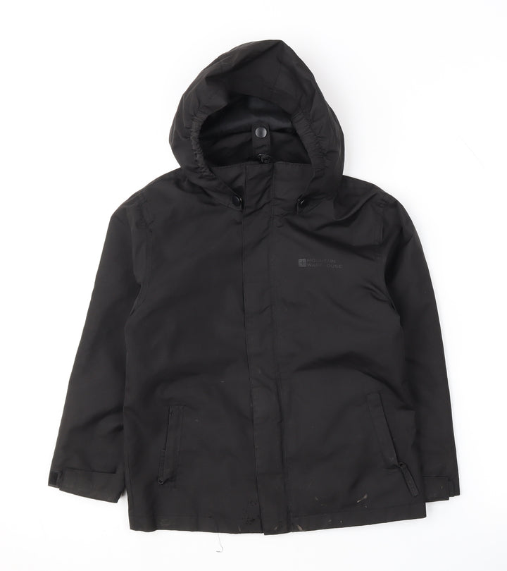 Mountain Warehouse Boys' Black Hooded Jacket 5-6 Years