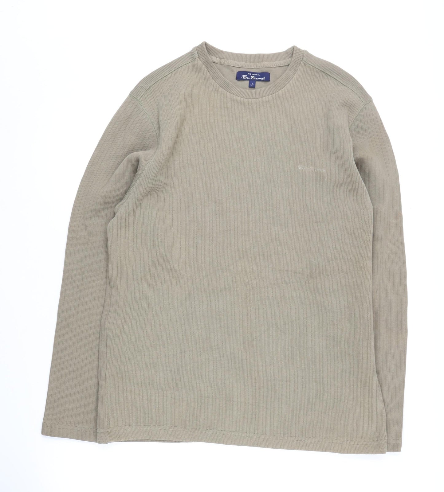 Ben Sherman Beige Men's L Cotton Pullover Jumper