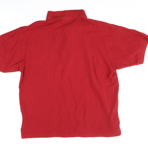 Kangol Men's Red Polo Shirt, Size L, Casual Wear