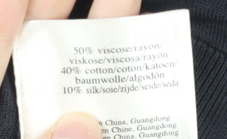 Laura Ashley Women's Black Sequin Cardigan, Size 8