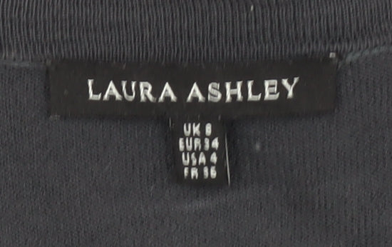 Laura Ashley Women's Black Sequin Cardigan, Size 8