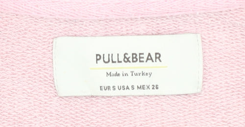 Pull&Bear Women's Pink S Pullover Sweatshirt