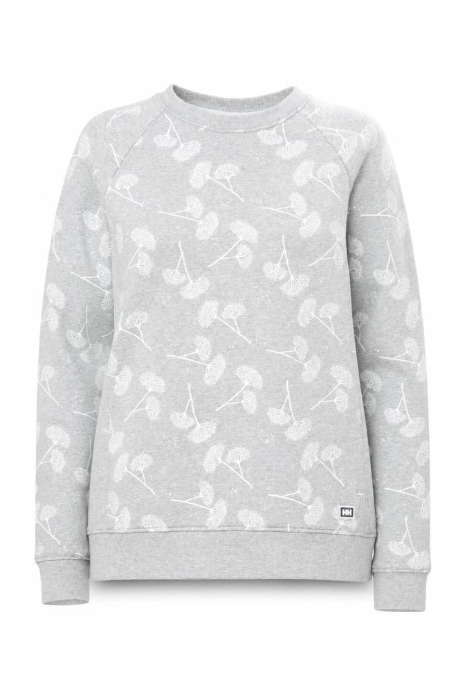 Front view of Helly Hansen Grey Crew Neck Sweatshirt unisex m