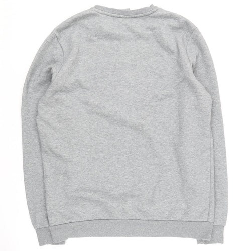 Puma Men's Grey Crew Neck Pullover Sweatshirt M