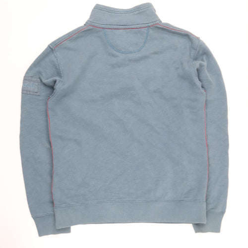 Seasalt Women's Blue Henley Sweatshirt Size S