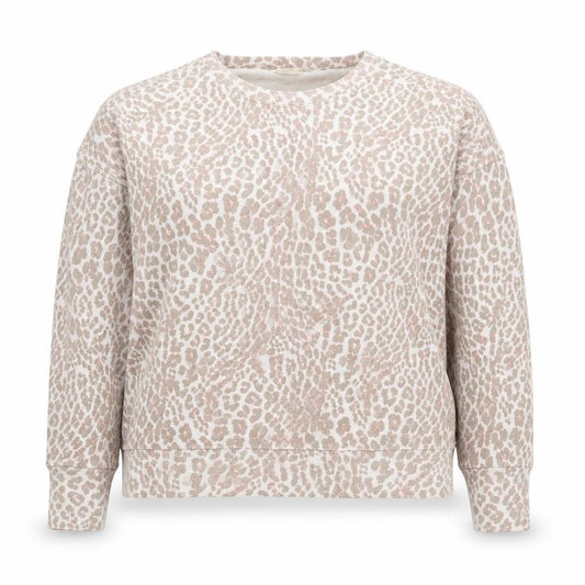 Front view of Hush Women's Multicoloured Animal Print Sweatshirt S