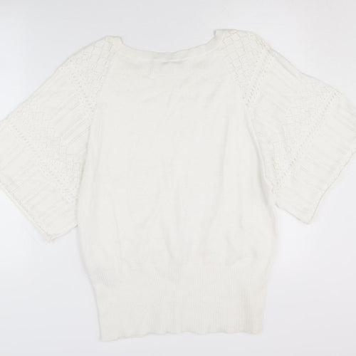 Oasis Women's White L Pullover Jumper